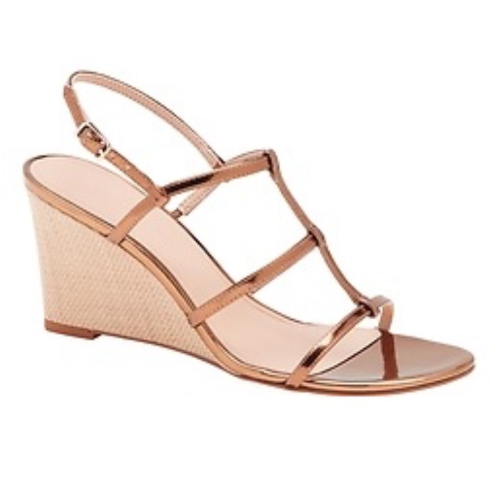 Banana Republic Triple Strap Wedge Sandal